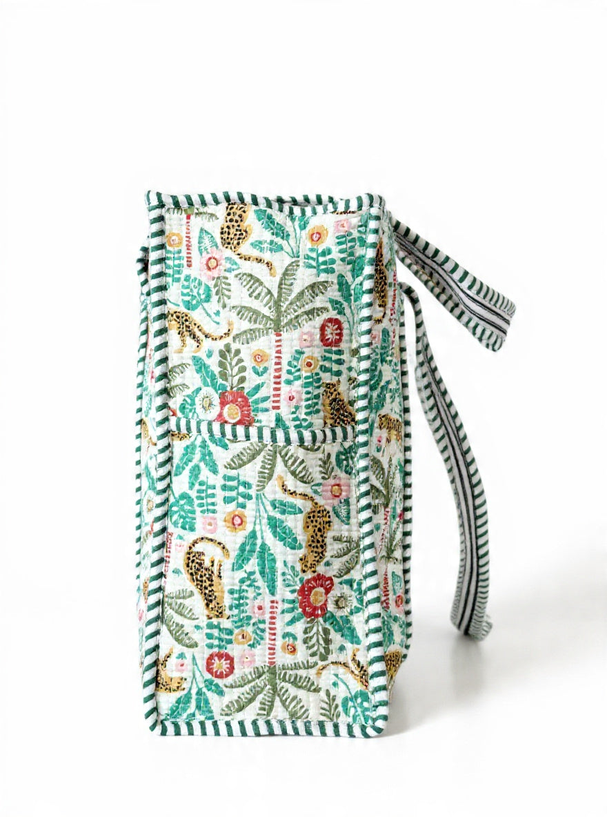 Handcrafted Cotton Quilted Tote Bag