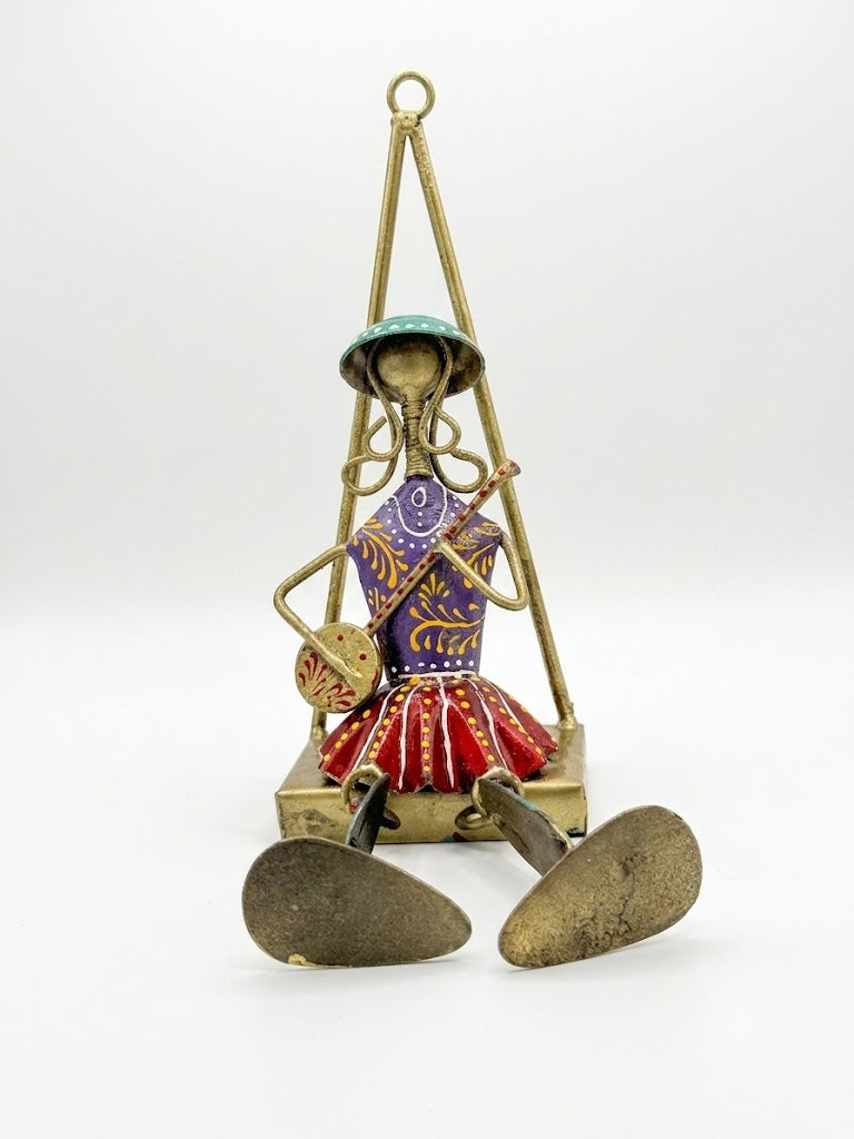Handcrafted Rajasthani Hanging Metal Musicians - Set of 3