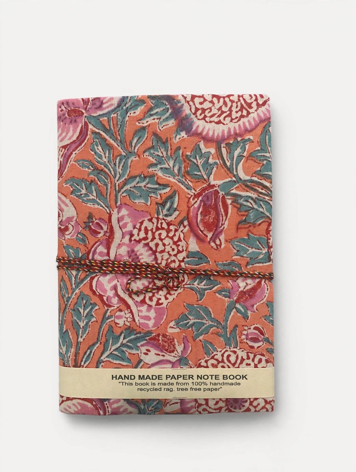 Handcrafted Cotton Rag Paper Journal – Block Print Notebook
