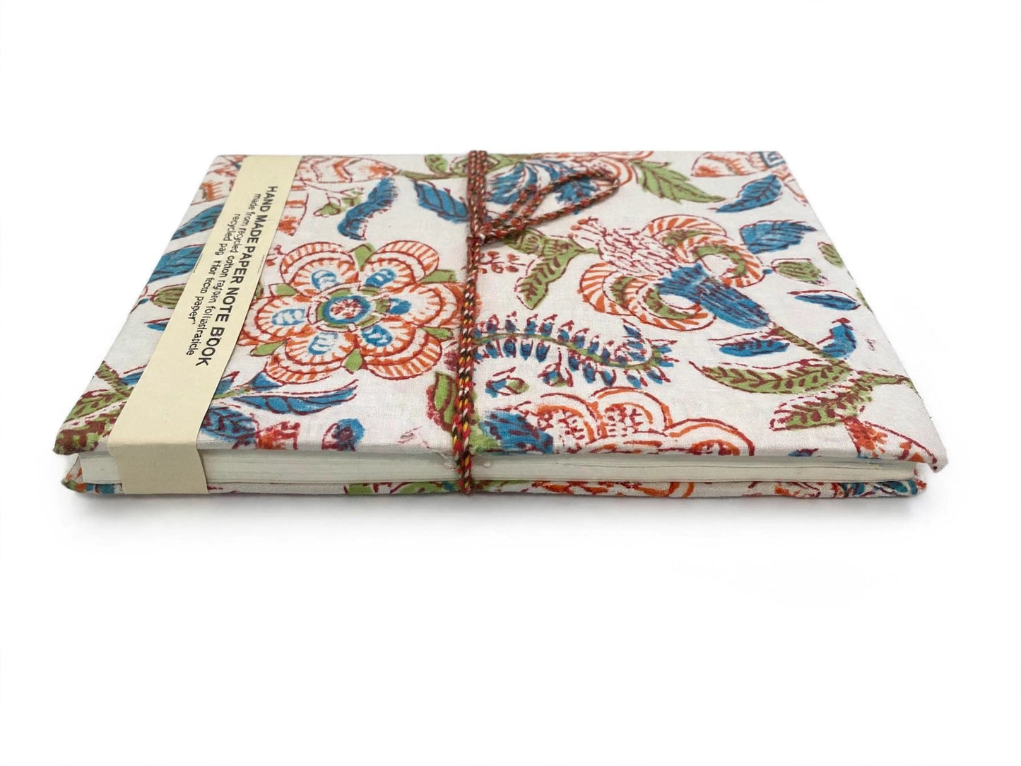 Handcrafted Cotton Rag Paper Journal – Block Print Notebook