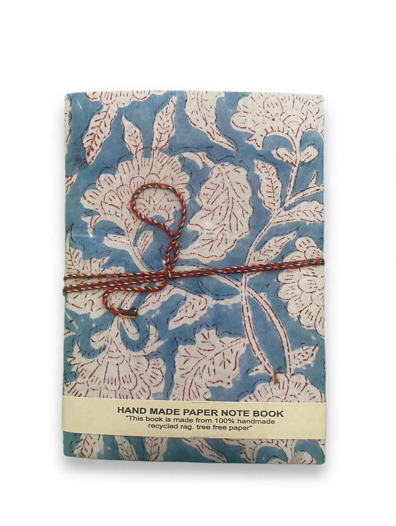 Handcrafted Cotton Rag Paper Journal – Block Print Notebook