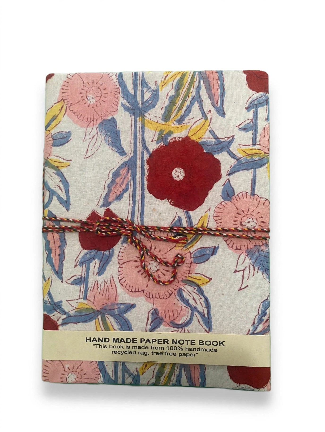 Handcrafted Cotton Rag Paper Journal – Block Print Notebook