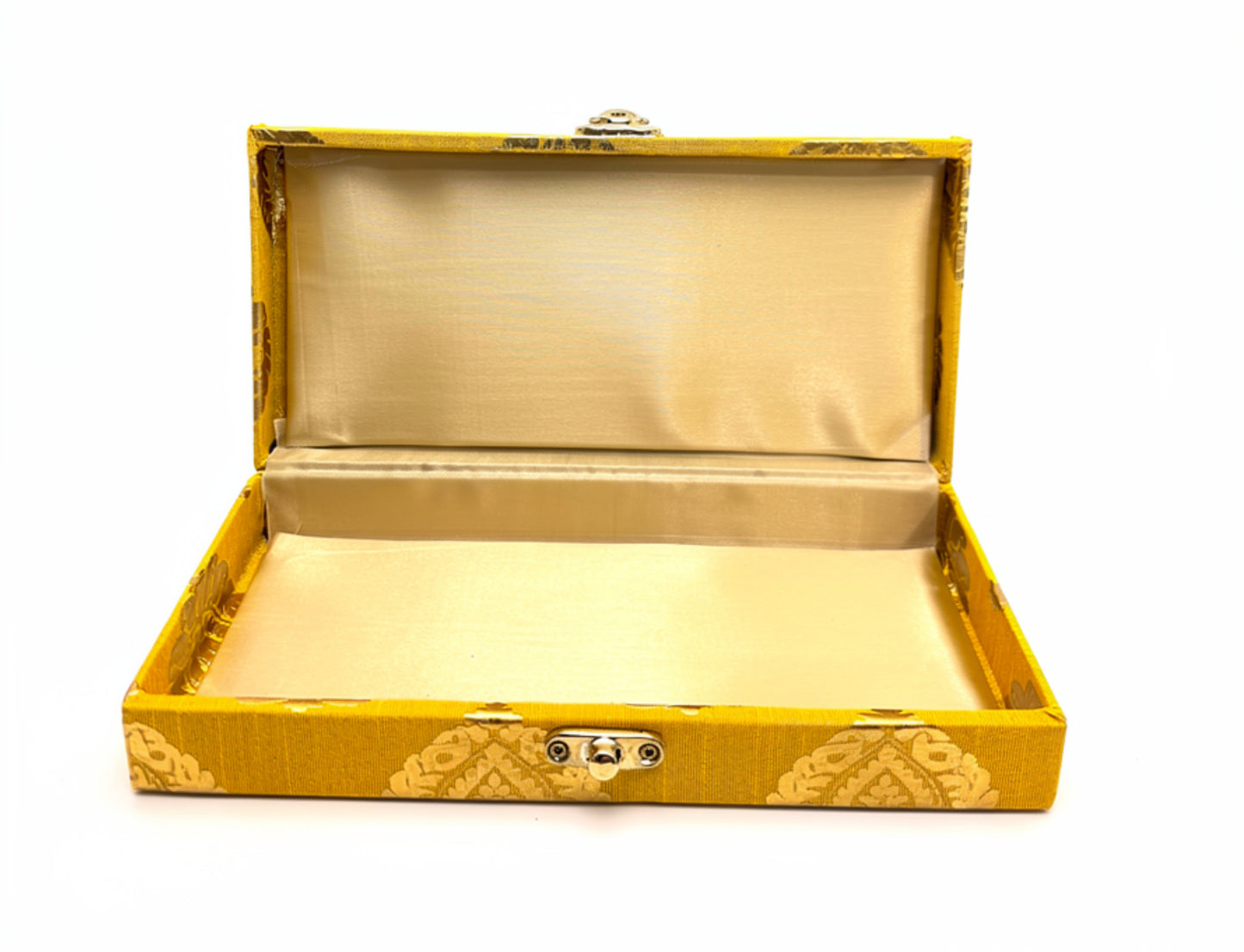 Traditional Indian Fabric-Wrapped Multi-Purpose Keepsake & Jewelry Box