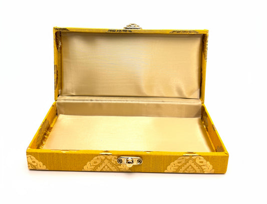 Traditional Indian Fabric-Wrapped Multi-Purpose Keepsake & Jewelry Box