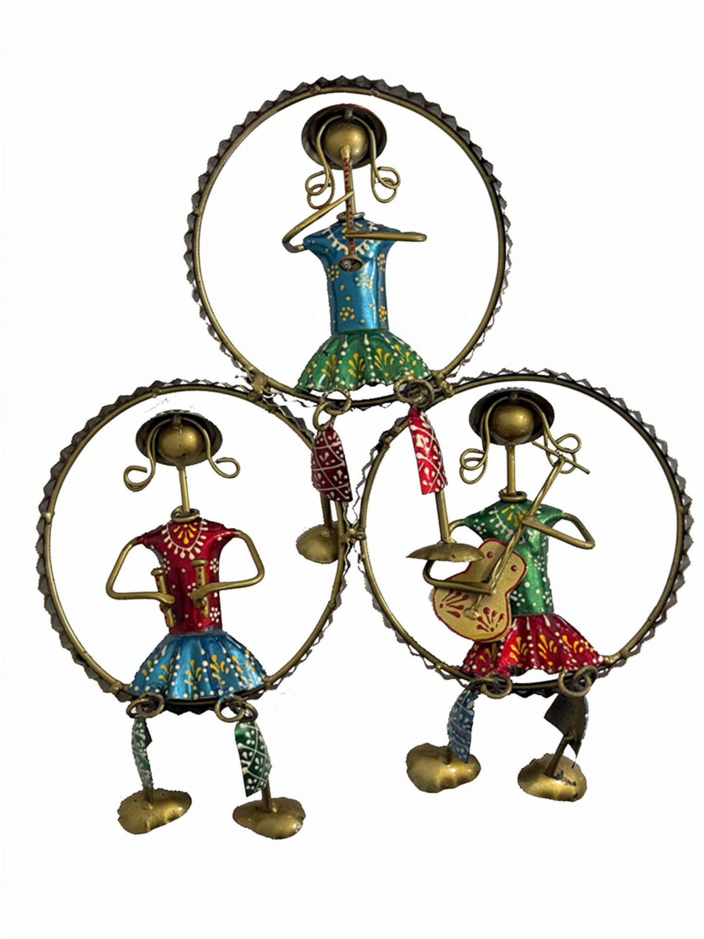 Handcrafted Rajasthani Musical Trio Hanging Wall Art
