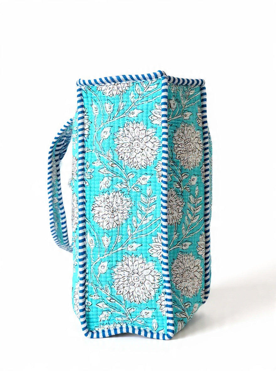 Handcrafted Cotton Quilted Tote Bag