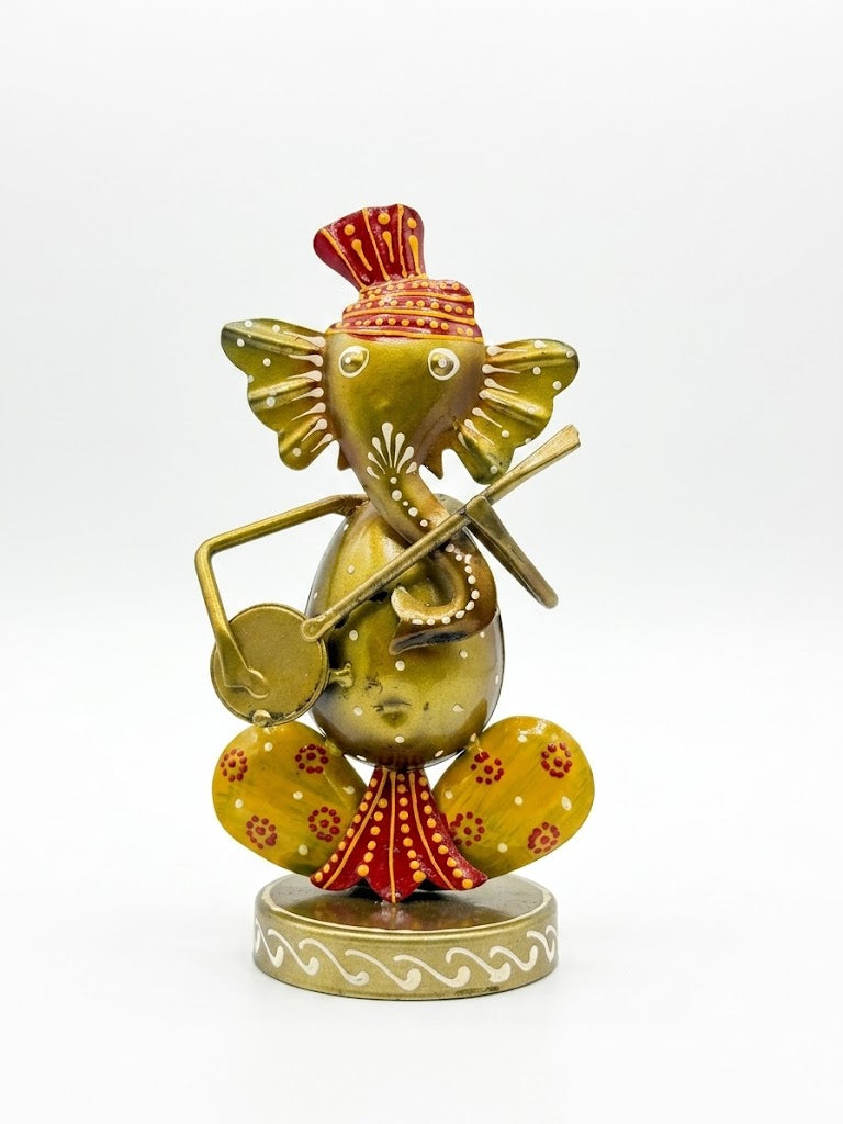 Traditional Rajasthani Artisan Lord Ganesha Musician Set of 3